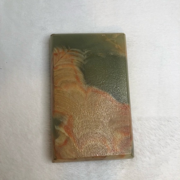 Vintage MCM Green Onyx Ashtray Marble Stone - Picture 7 of 7